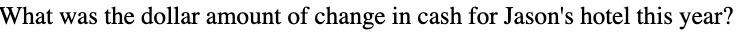 What was the dollar amount of change in cash for