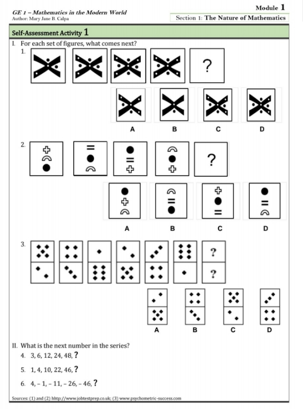 Mathematics In The Modern World GE I -