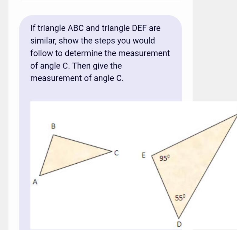 how to calculate If triangle ABC and triangle DEF