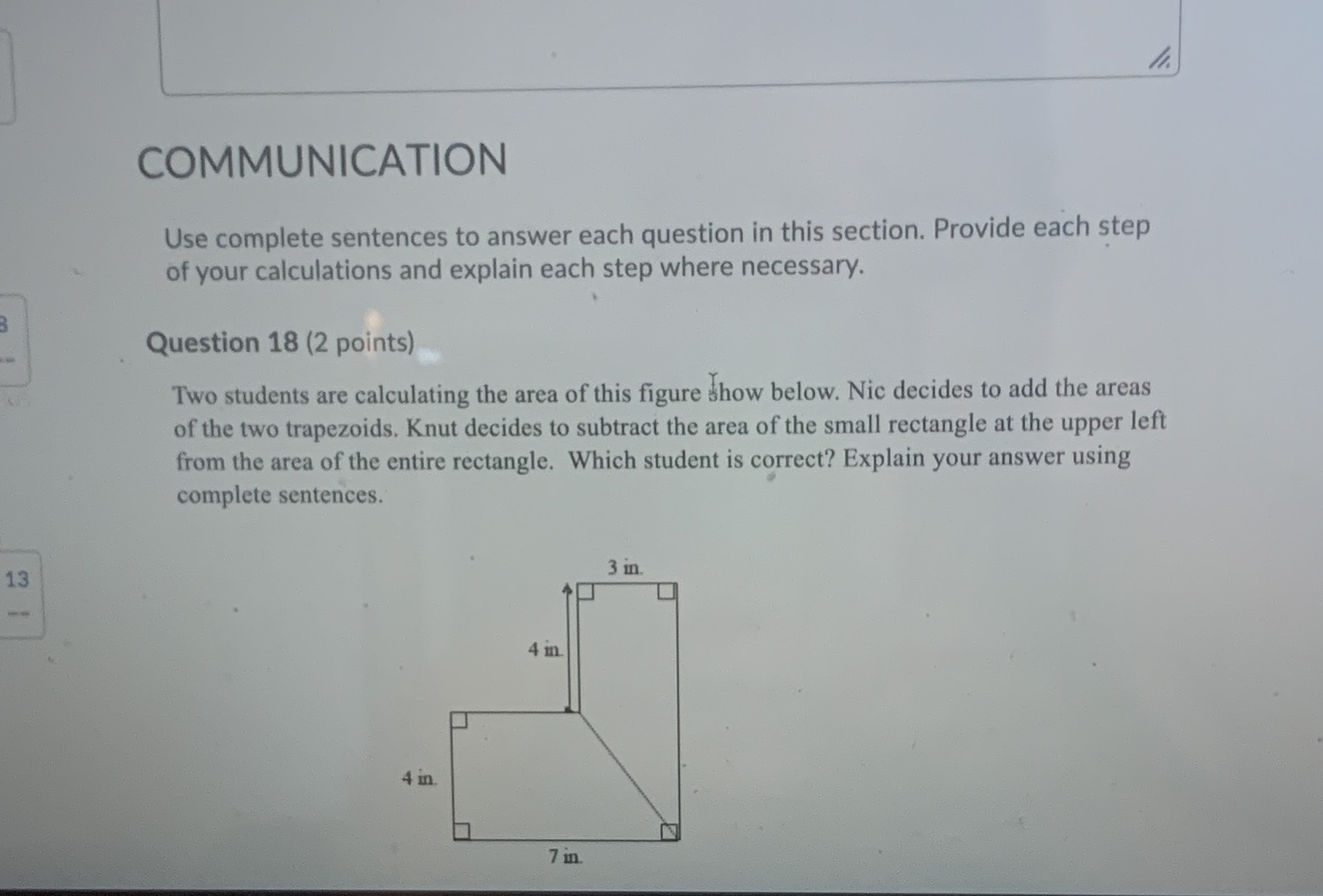 Applied mathematics COMMUNICATION Use complete