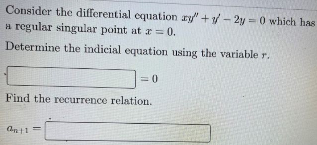 answer in detail Consider the differential