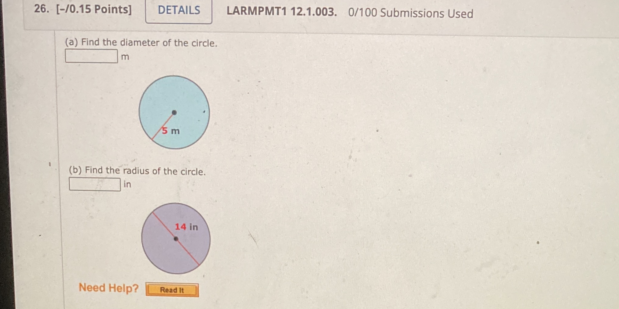 26. [-/0.15 Points] DETAILS LARMPMT1 12.1.003.
