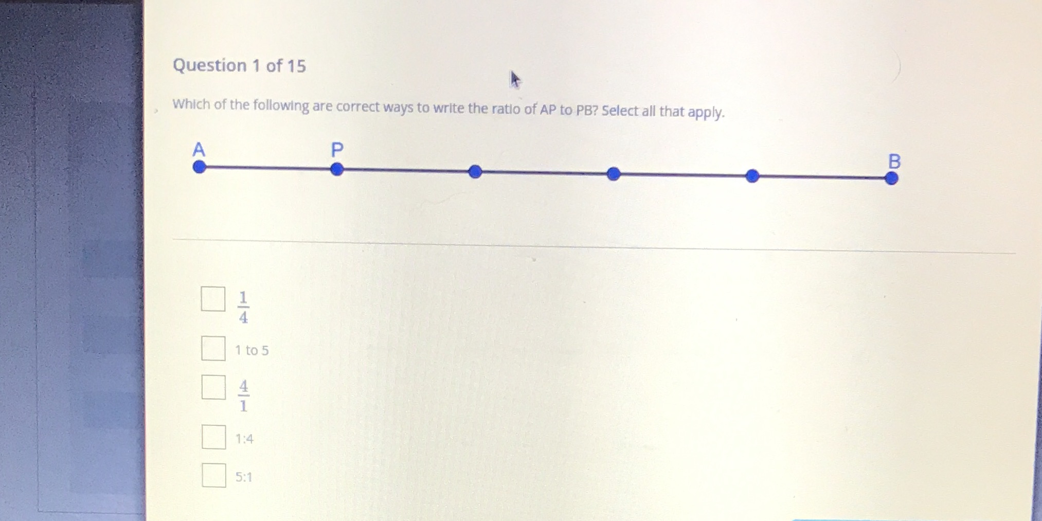 Question 1 of 15 Which of the following are