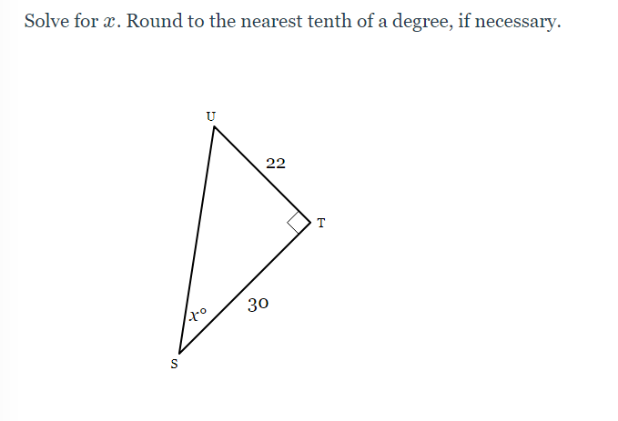 \fSolve for :12. Round ten the nearest tenth of a