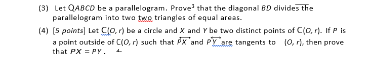 (5) Use GeoGebra to do the following tasks. Your
