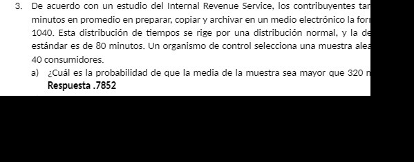 3. De acuerdo con un estudio del Internal Revenue