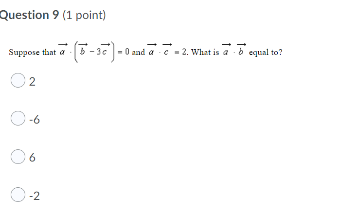 \fQuestion 2 (1 point) AB is the vector from the