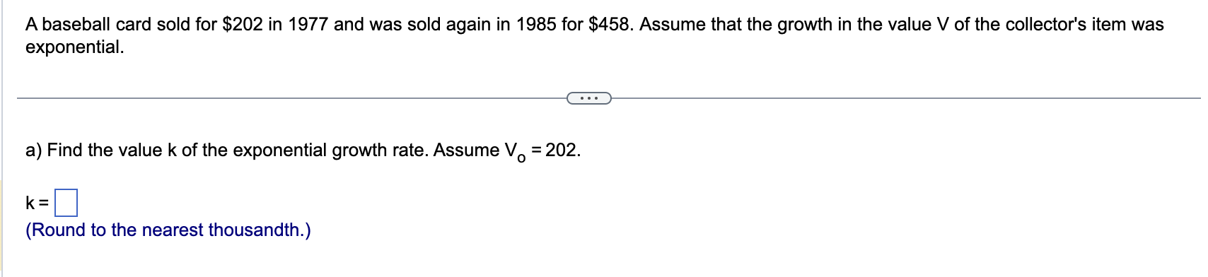 Complete the following table. Population Growth