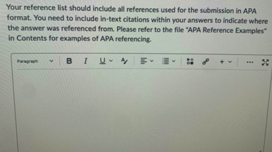 Your reference list should include all references