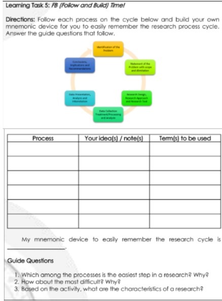 Learning Task 5: FB (Folow and Build) Time!