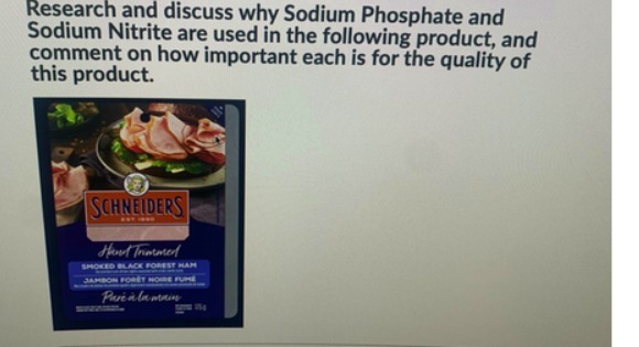 Research and discuss why Sodium Phosphate and