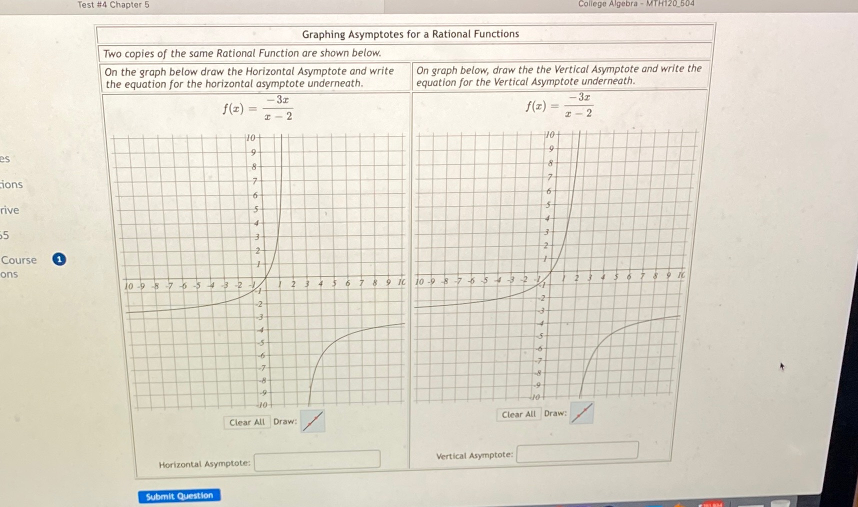 Test #4 Chapter 5 College Algebra - MTH120_504