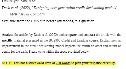 Ensure you have read: Dash et al. (2022),