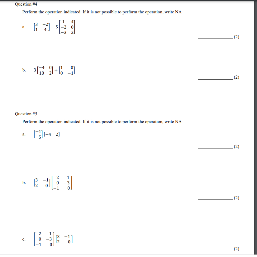 Question #1 Use Substitution or Elimination to