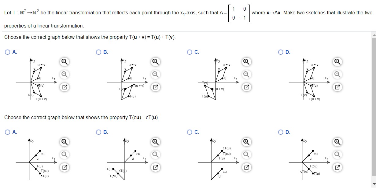 Let T : IRQrR2 be the linear transformation that