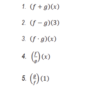 Consider the functions f(x)=3x 2 -2x+1 and