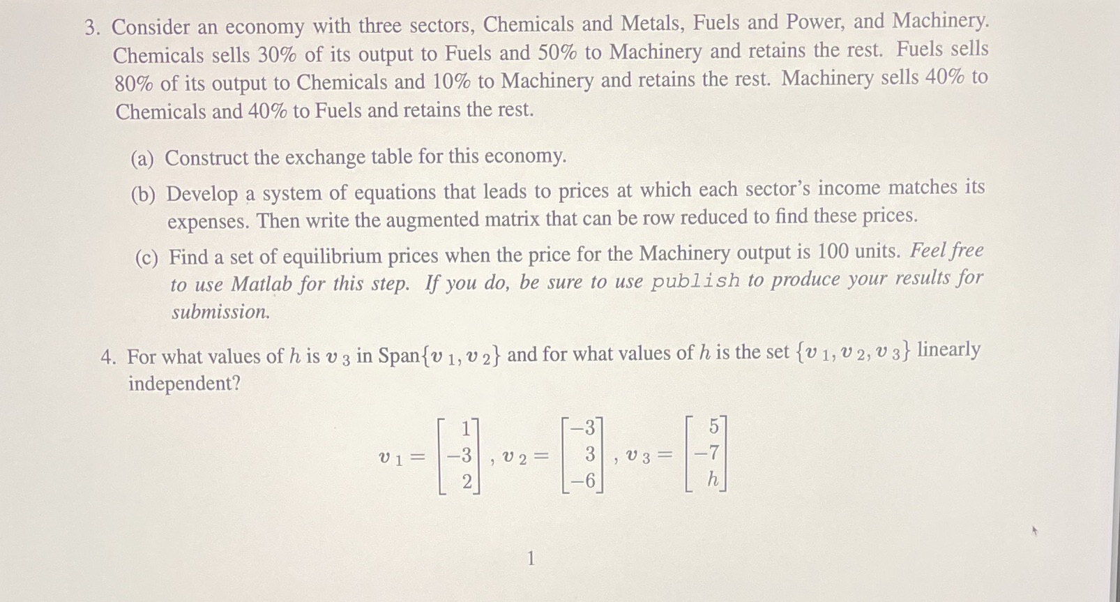 Question 3 and 4 3. Consider an economy with