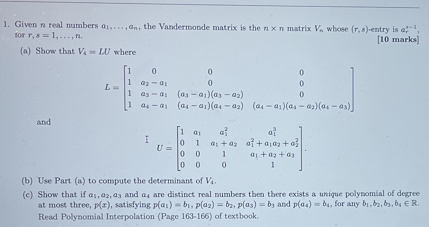Please solve a, b, c 1. Given n real numbers a1,