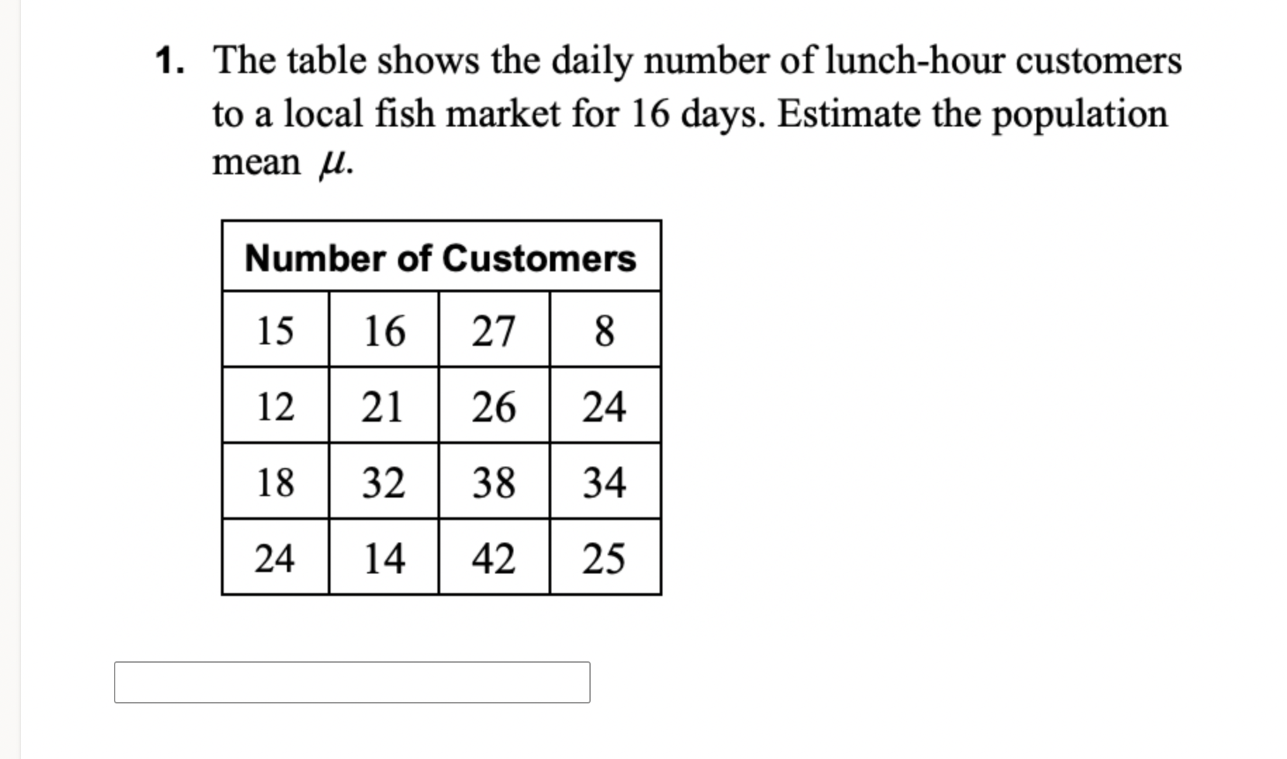 Just answer it. I dont need explain 1. The table