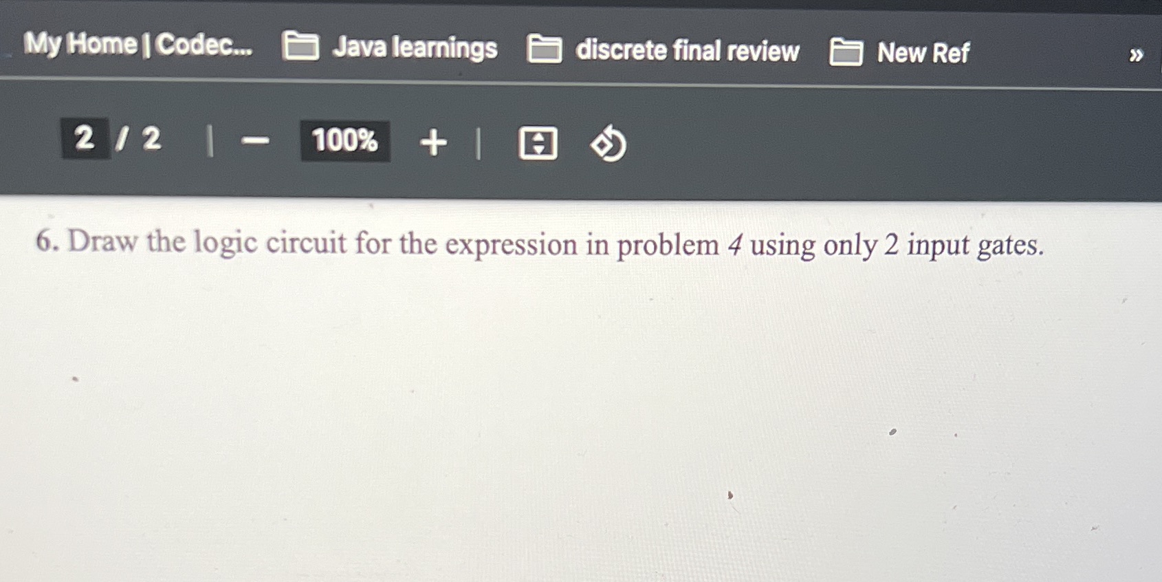 My Home | Codec... Java learnings discrete final