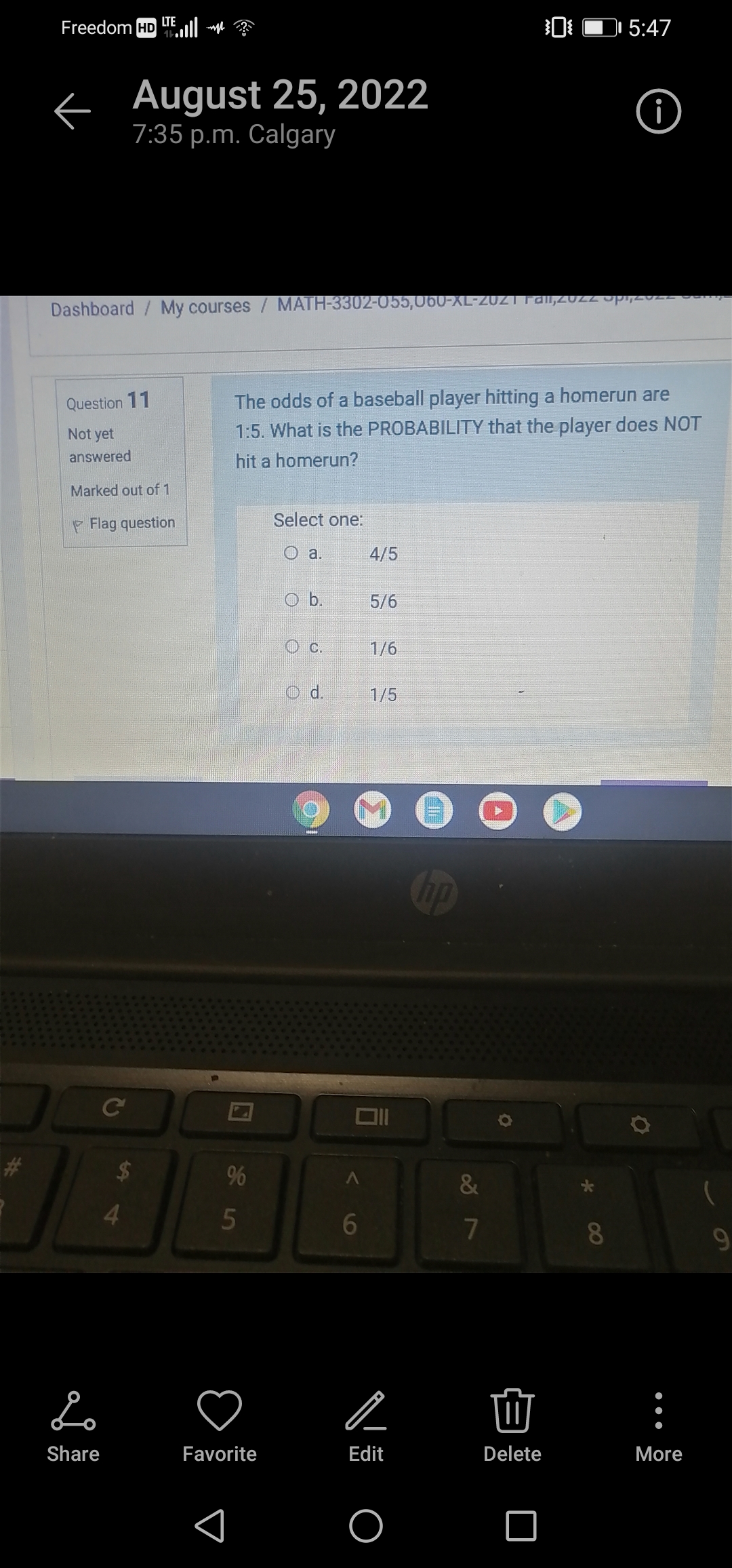 Freedom HD ", | ~ 3010 5:46 August 25, 2022 7:36