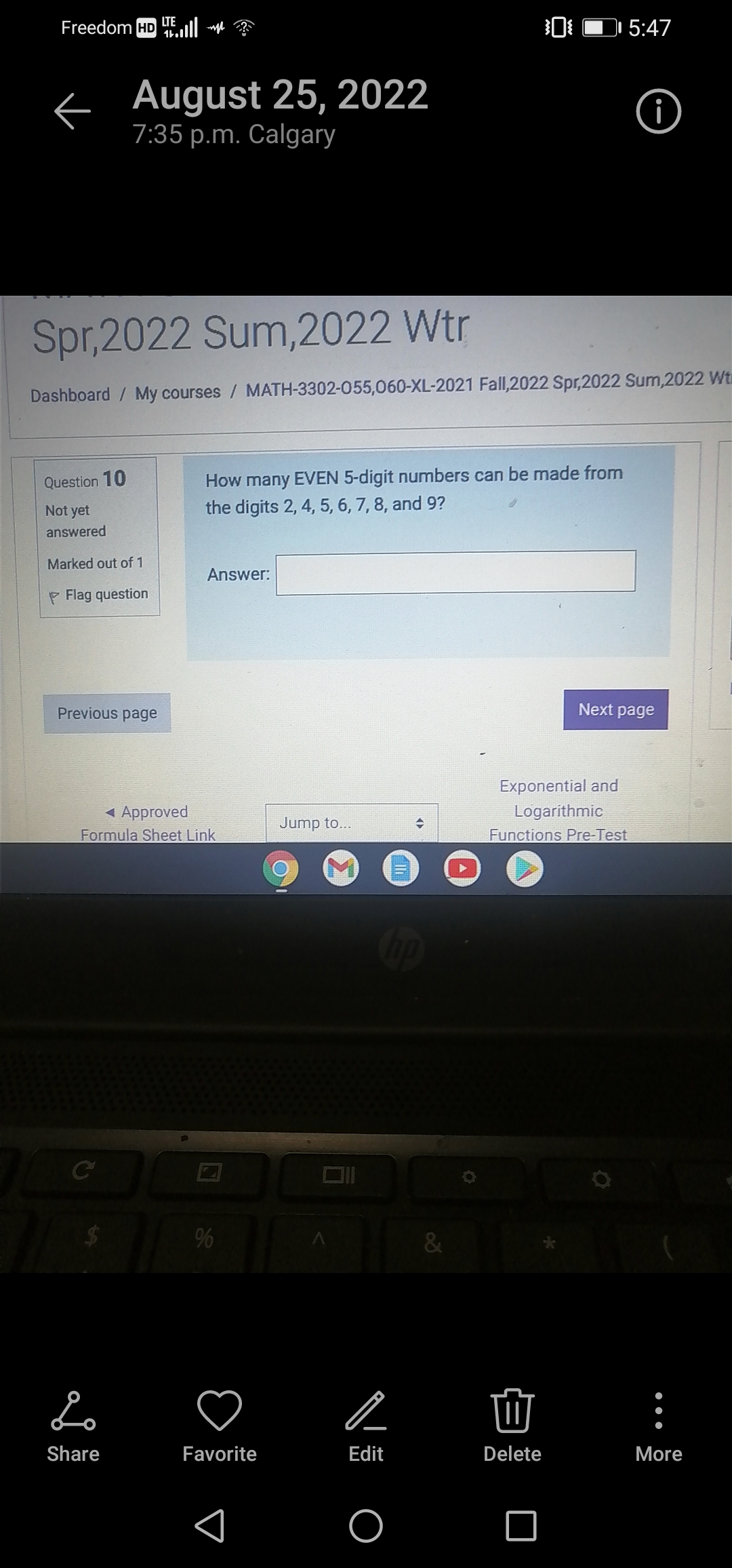 Freedom HD ", | ~ 3010 5:46 August 25, 2022 7:36