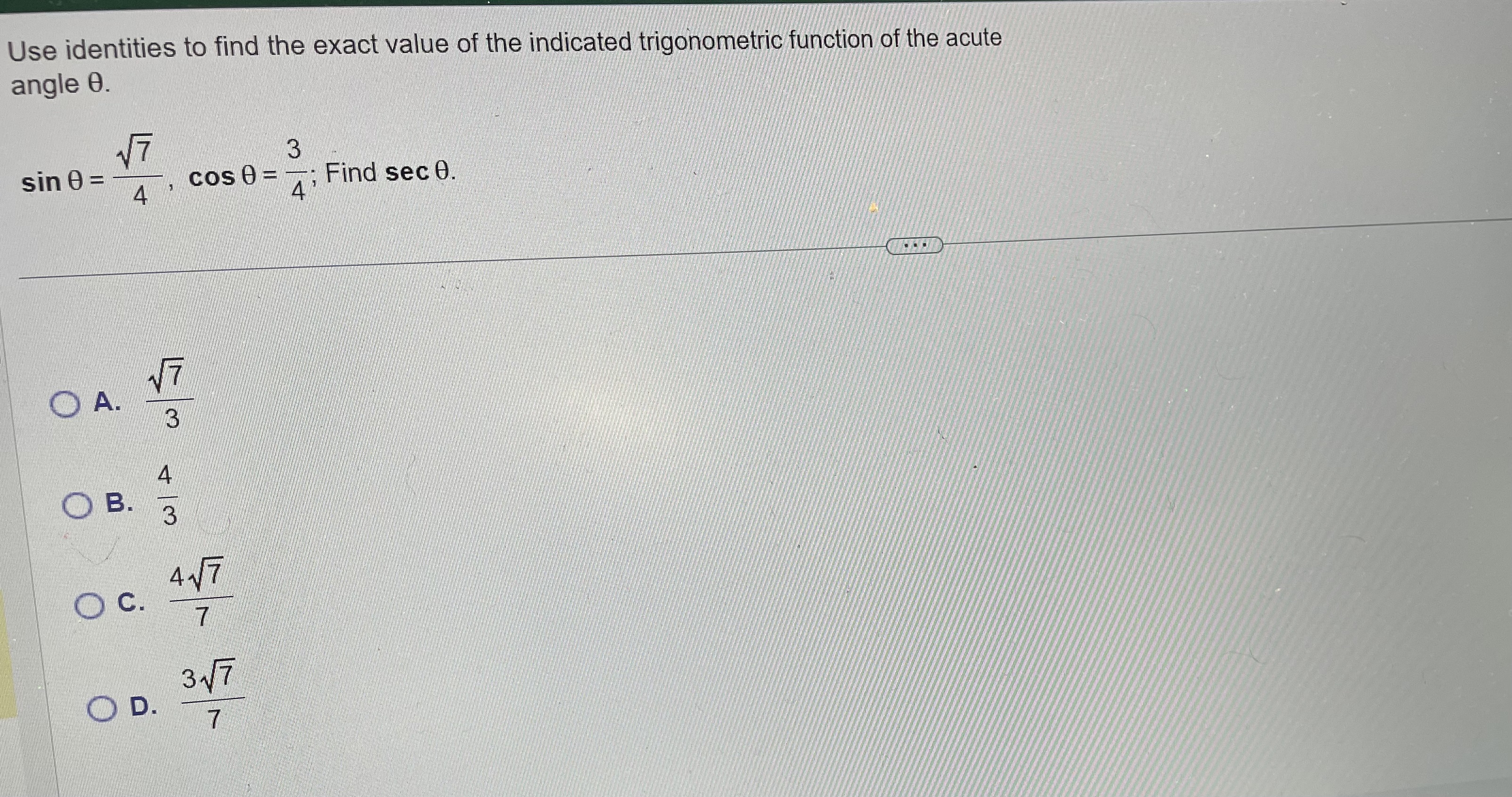 Good afternoon, can you help me with those