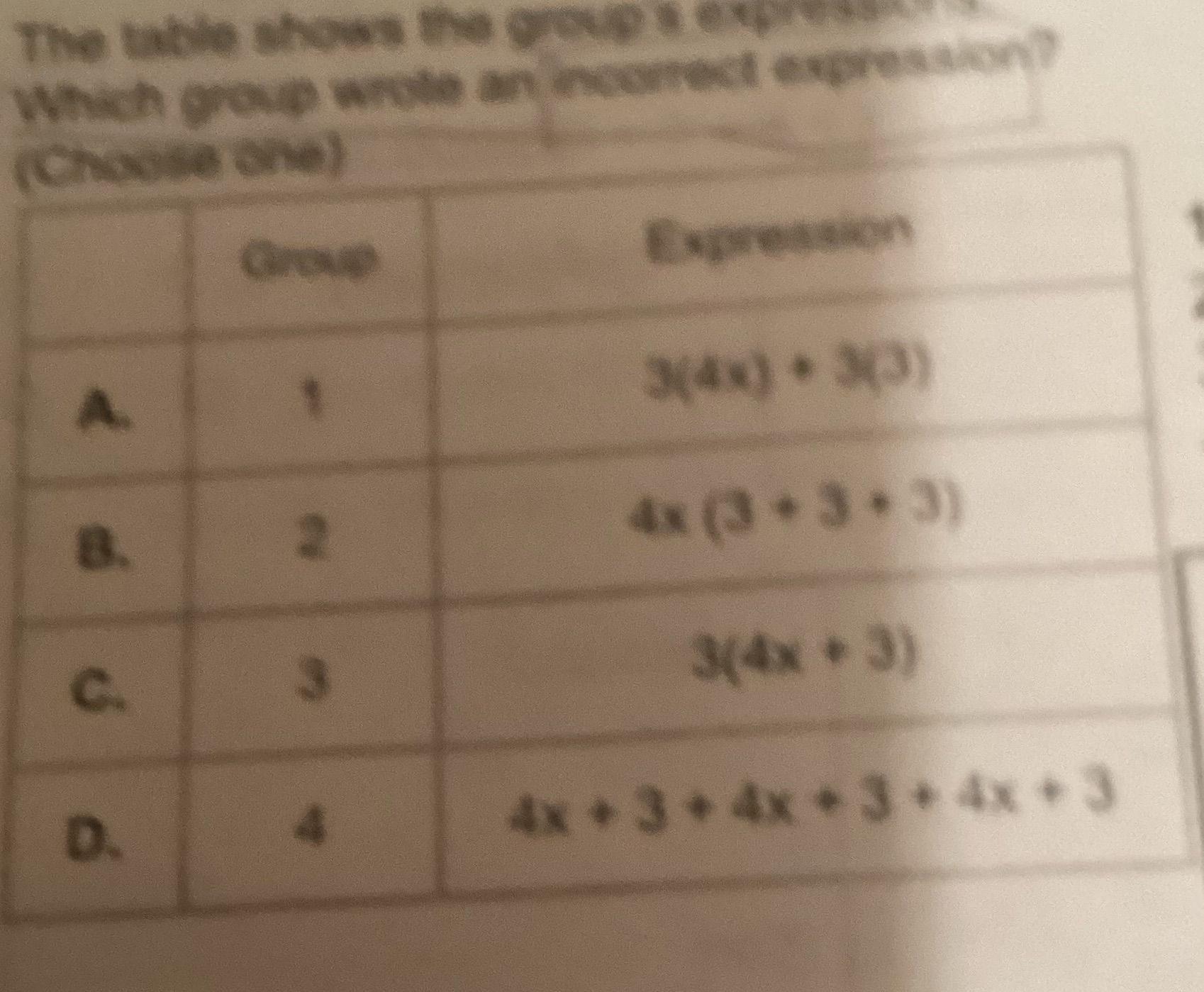 Idk this question it's hard The table shows the