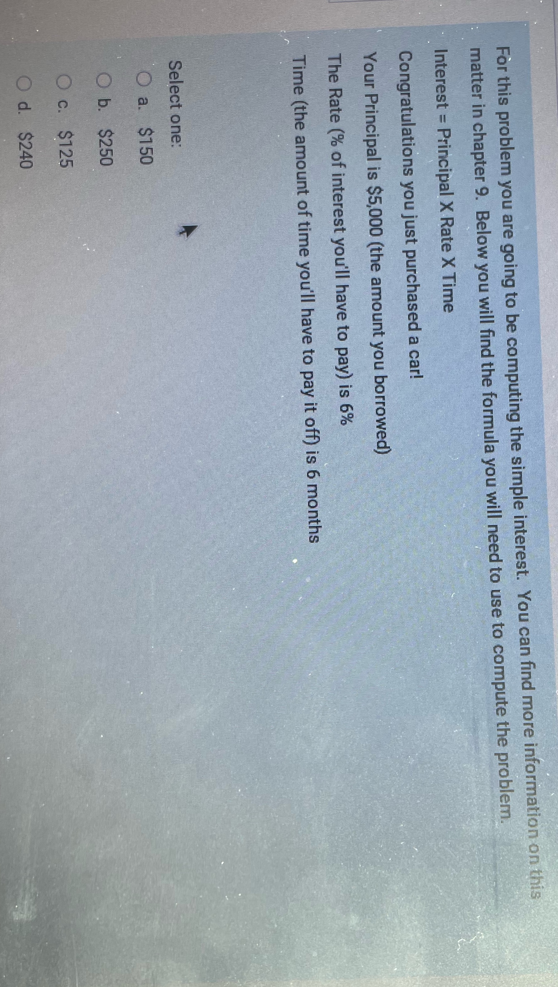 For this problem you are going to be computing