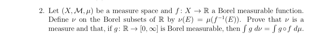 Need help with problem 2, Real analysis and