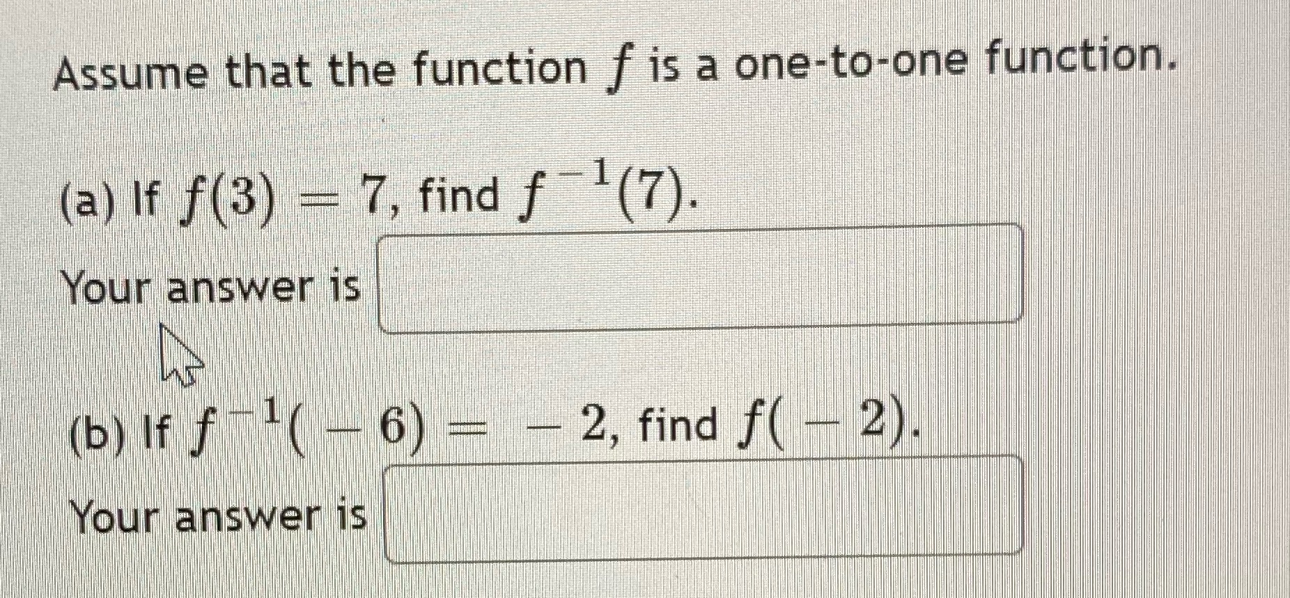 Answer asap Assume that the function f is a