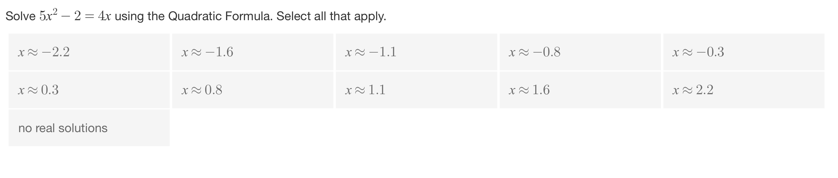 Please help me with this question <3 Solve 5x2 -