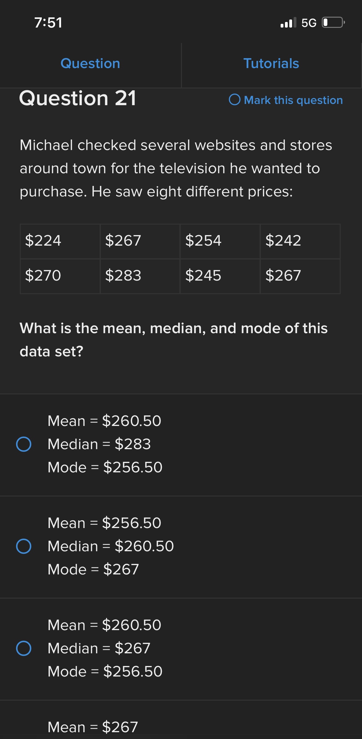 Question 20 What does a wider normal distribution