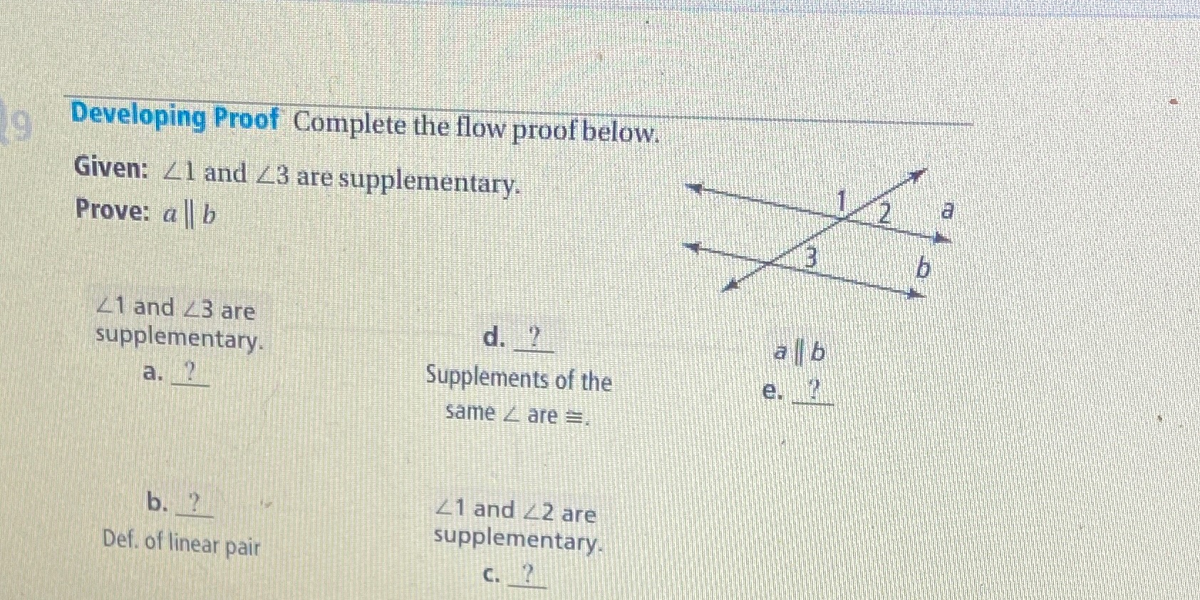 What is the definition of a, b, c, d, and e?