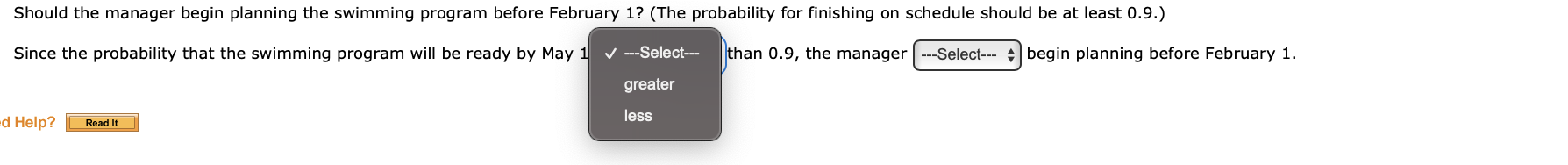 The manager of the Oak Hllls Swimmlng Club is