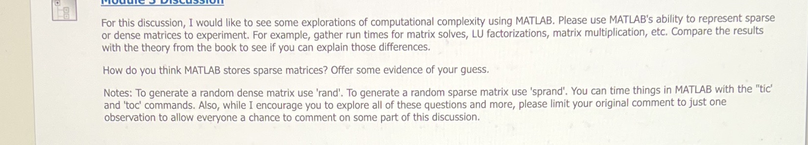 For this discussion, I would like to see some