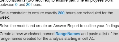 between 0 and 20 hours. Set a constraint to