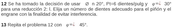 12 Se ha tomado la decision de usar @ n 20',