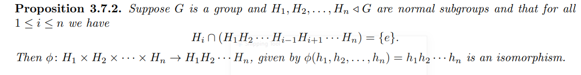 Proposition 3.7.2. Suppose G is a group and H1,