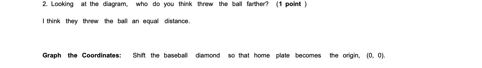 2. Looking at the diagram, who do you think threw