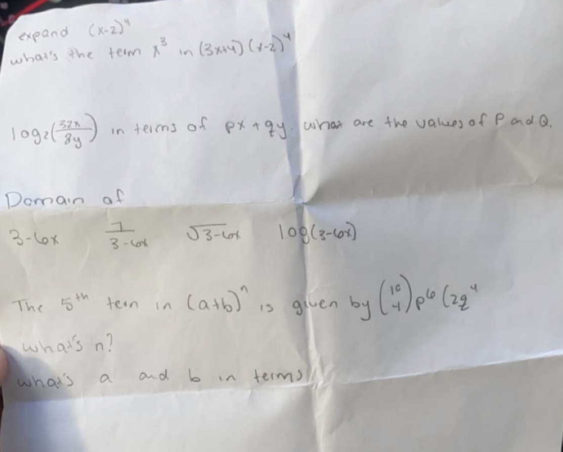 expand ( x- 2 ) " what