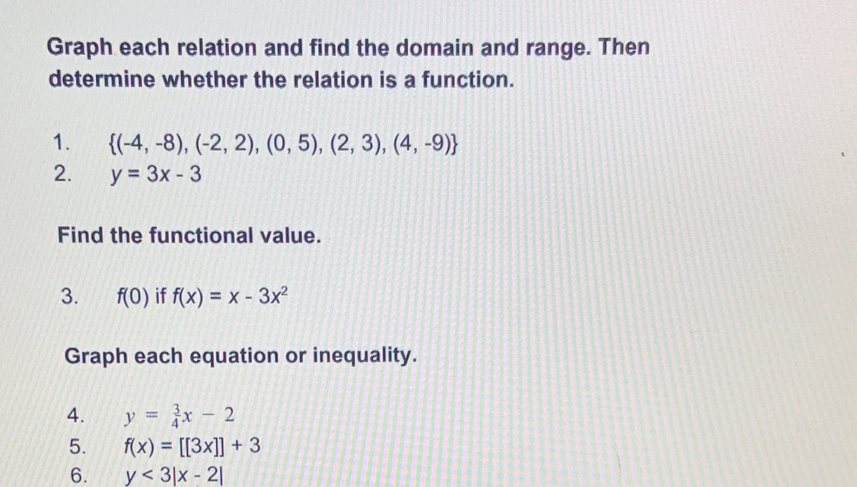 Answer all questions clearly and in order Graph