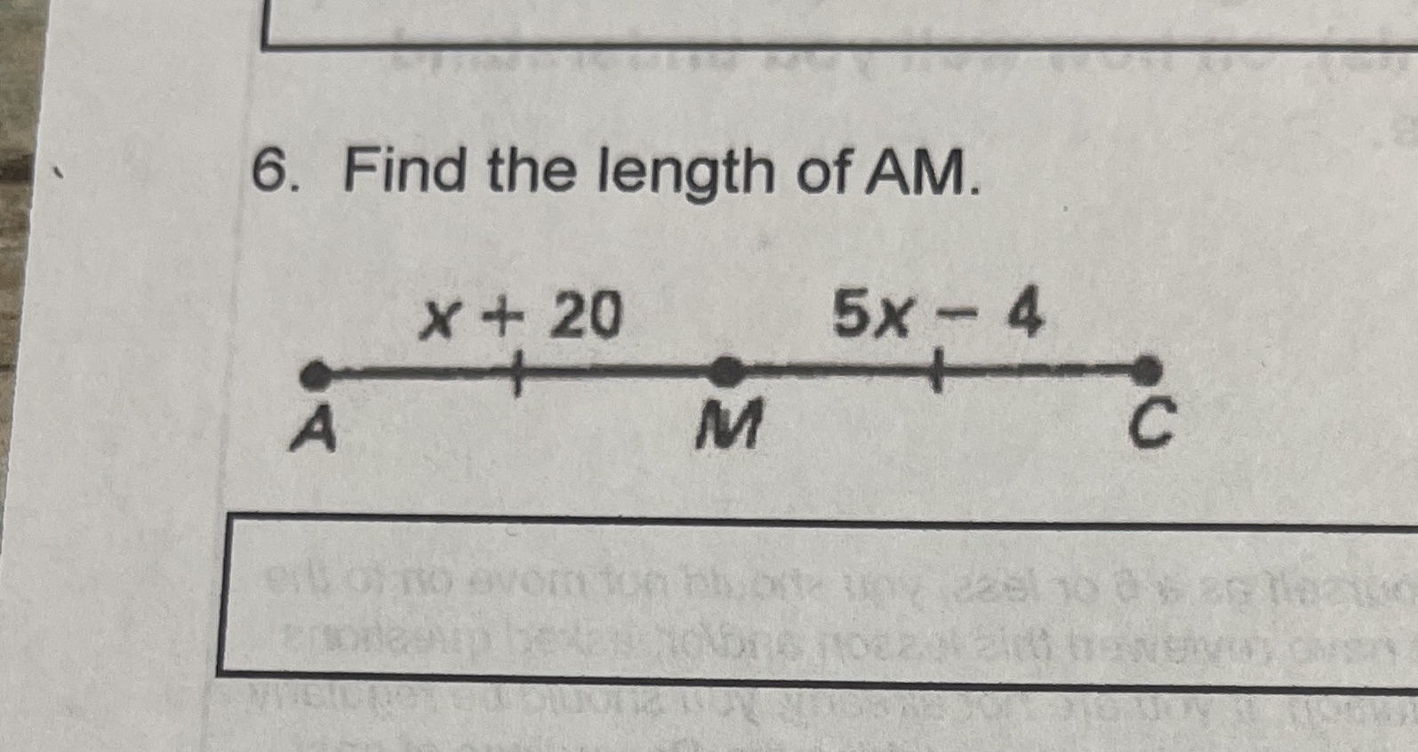 Show explanation and solution please. 6. Find the