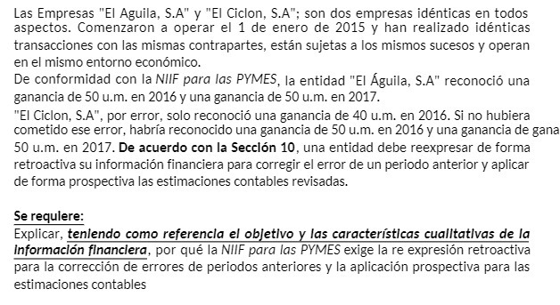 Las Empresas "El Aguila, S.A" y "El Ciclon, S.A";