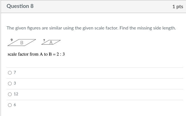 I need help from 8-17. 8. Question 8 1 pts The