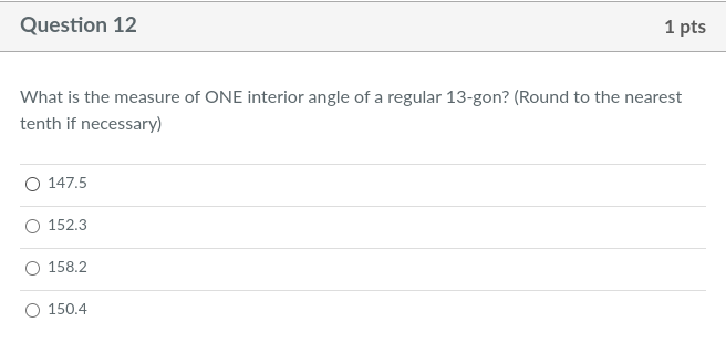 I need help from 8-17. 8. Question 8 1 pts The