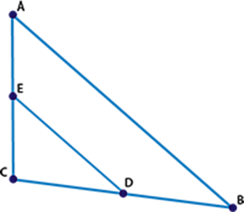 In ?CAB, if m?A = 10x + 9, m?B = 34, and m?C =