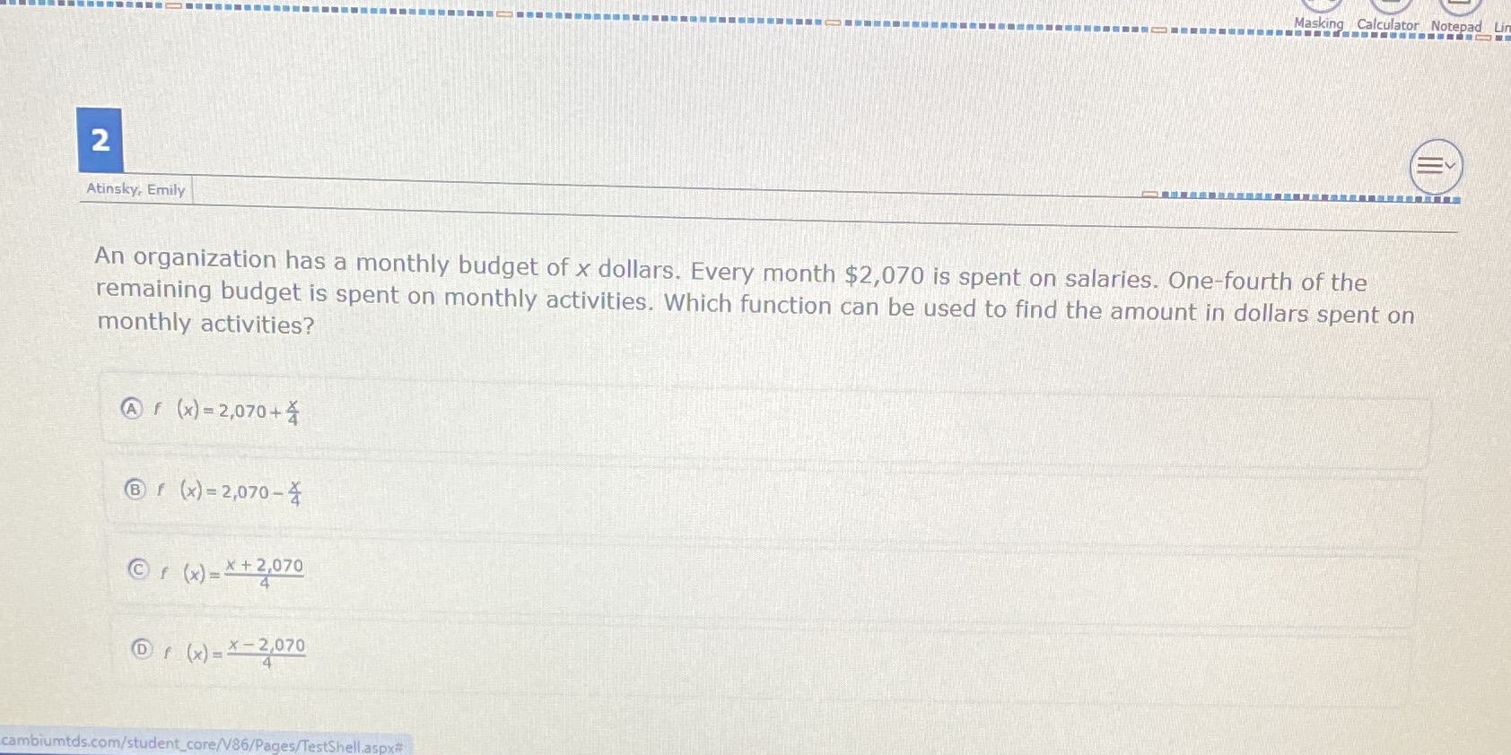 Masking Calculator Notepad Li 2 Atinsky, Emily An