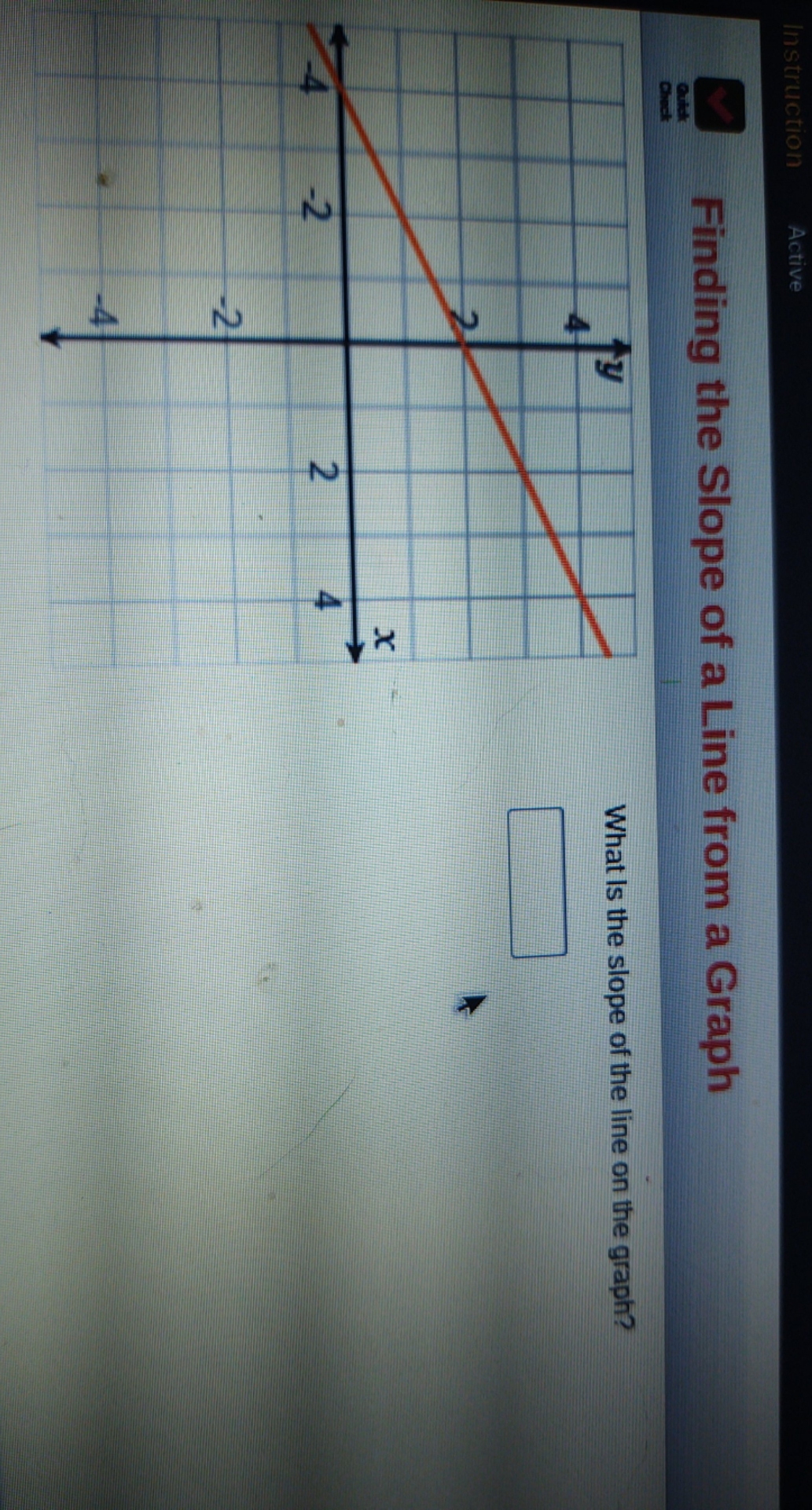 what is the slope of the line on the graph in