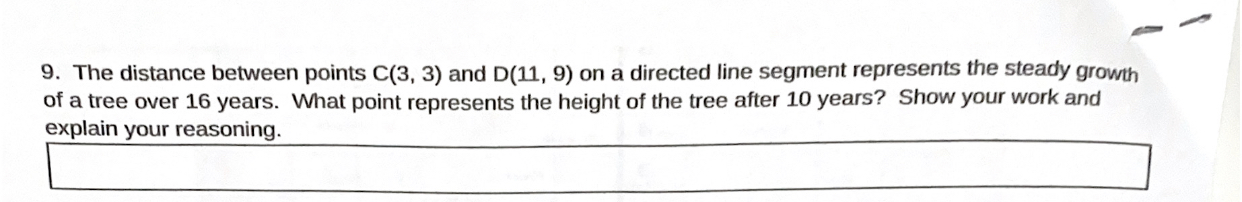 The distance between points C(3,3) and D(11,9) on